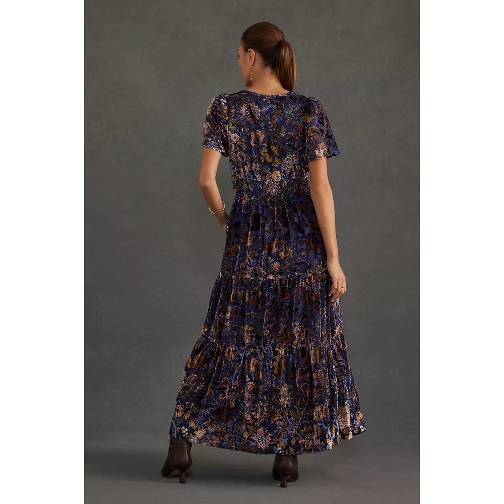Anthropologie The Somerset Maxi Dress Velvet Devore Edition Size 2X Bohemian - Picture 7 of 16